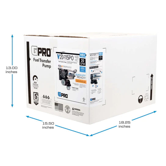 GPI POMPE DE TRANSFERT DE CARBURANT GPRO V20  20 GPM 115V POUR TEMPÉRATURES EXTRÊMES  171000-51