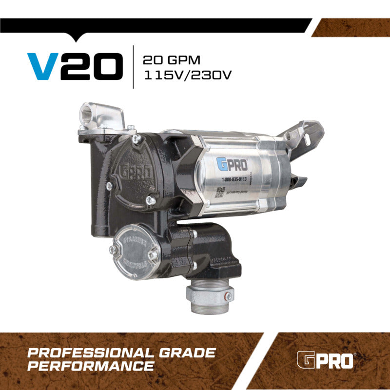 GPI POMPE DE TRANSFERT DE CARBURANT GPRO V20  20 GPM 115V POUR TEMPÉRATURES EXTRÊMES  171000-51