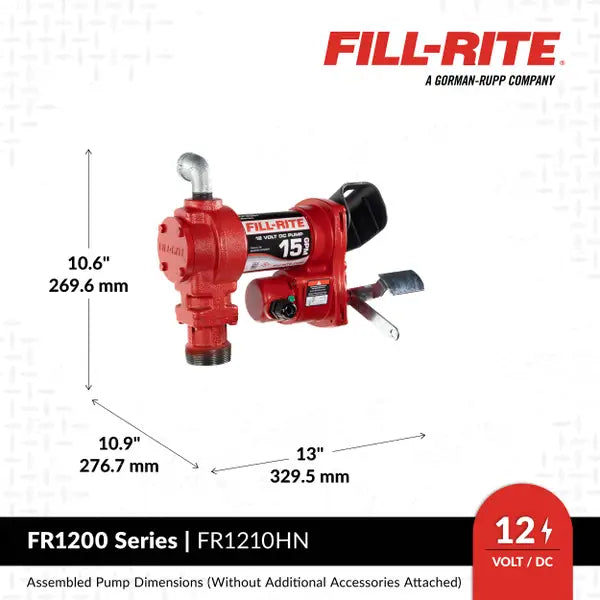 FR1210HN 12V DC 15 GPM Fuel Transfer Pump
