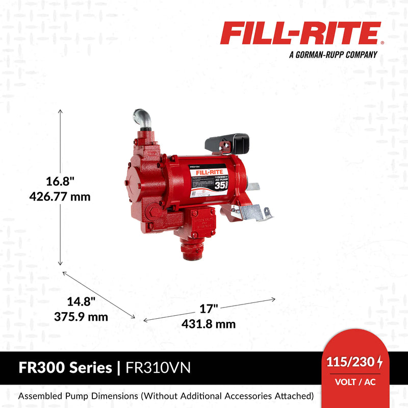 FR310VN 115/230V AC 35 GPM Fuel Transfer Pump