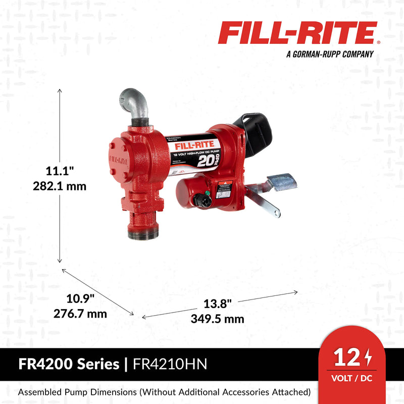 FR4210HN 12V DC 20 GPM Fuel Transfer Pump