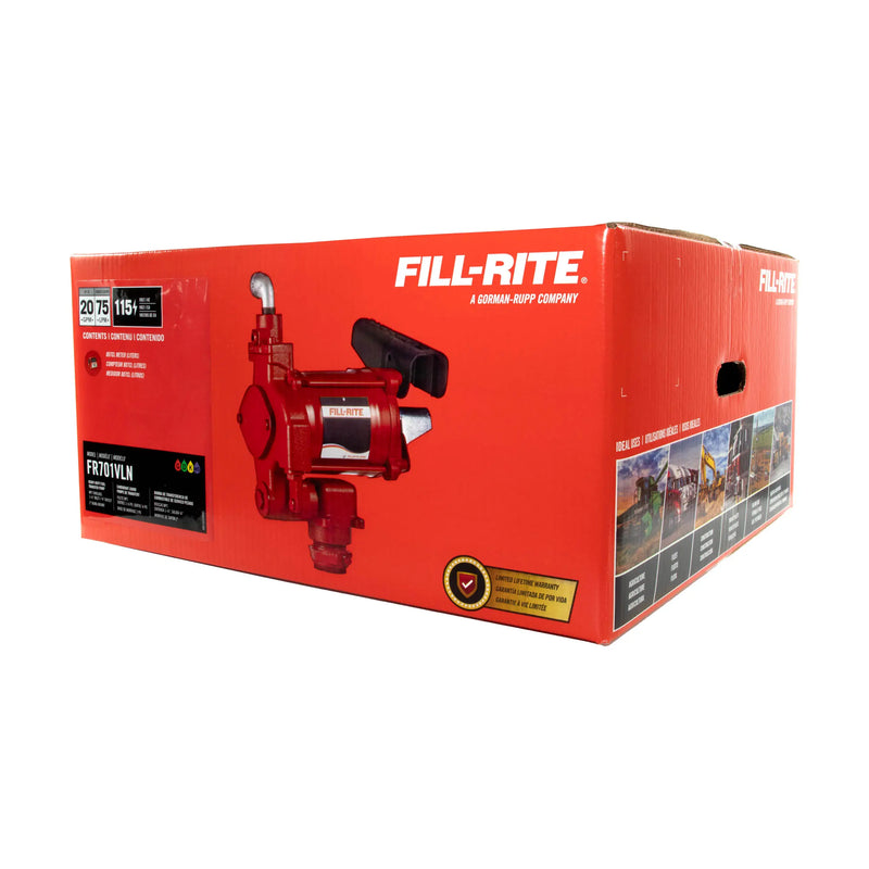 FR701VLN 115V AC 20 GPM Fuel Transfer Pump with Meter