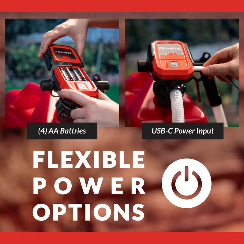 Fill-Rite FRBPA Battery-Powered Liquid Transfer Pump w/Auto-Stop - 3.8 GPM, AA Batteries (Not Included)