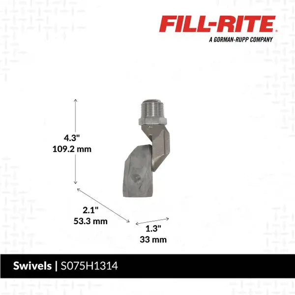 Raccord tournant de transfert de carburant multiplan 3⁄4"   S075H1314