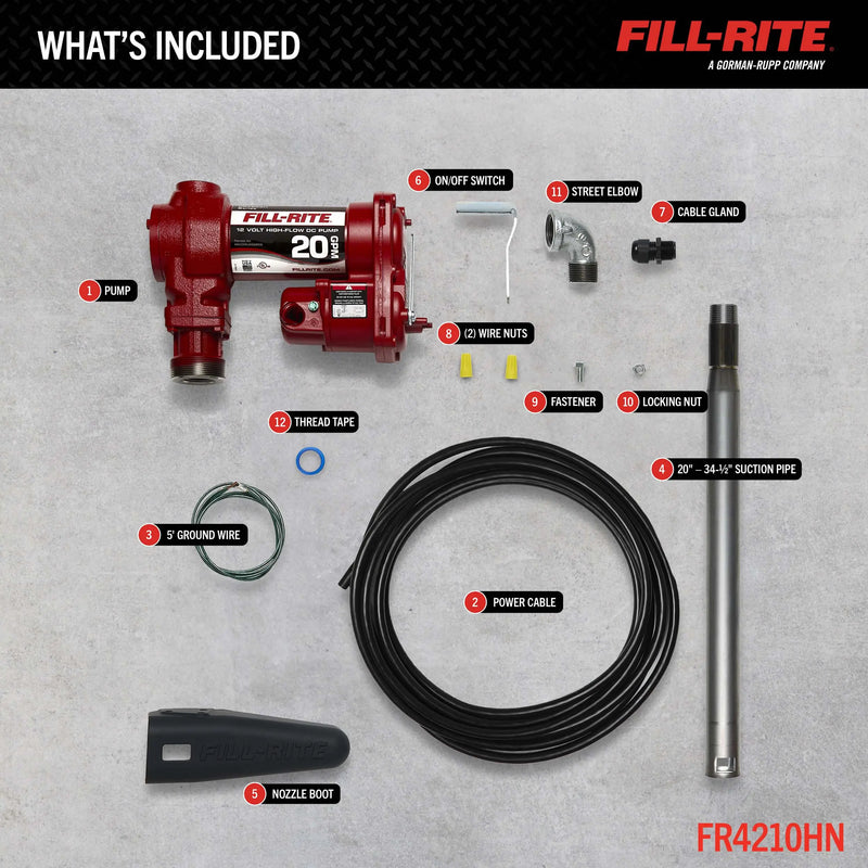 FR4210HN 12V DC 20 GPM Fuel Transfer Pump