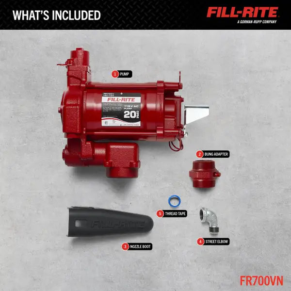 FR700VN  115V AC 20 GPM Fuel Transfer Pump
