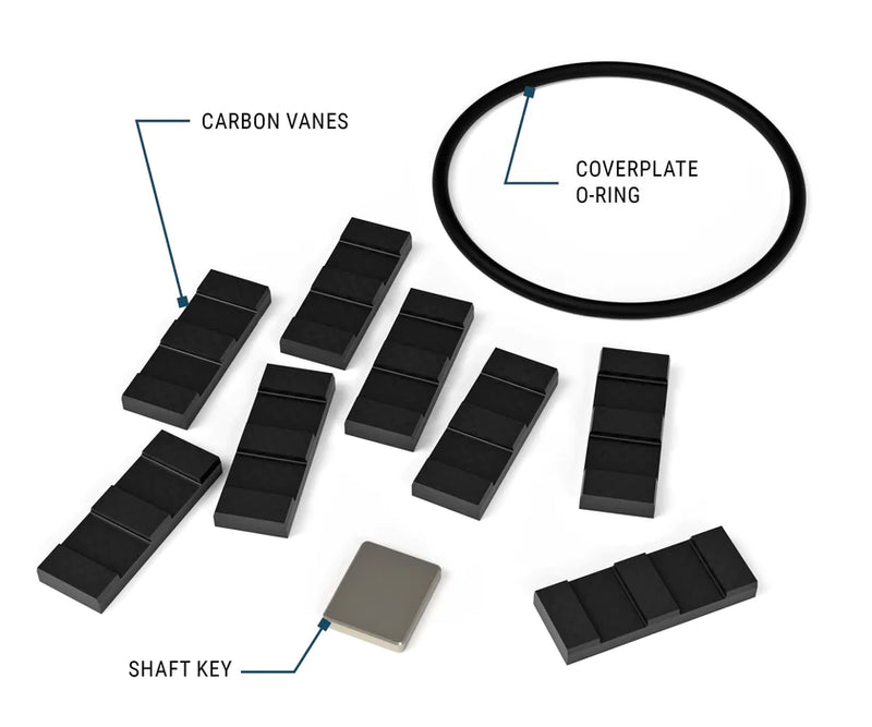 GPI REPLACEMENT CARBON VANE KIT FOR V SERIES FUEL TRANSFER PUMPS 170513-01