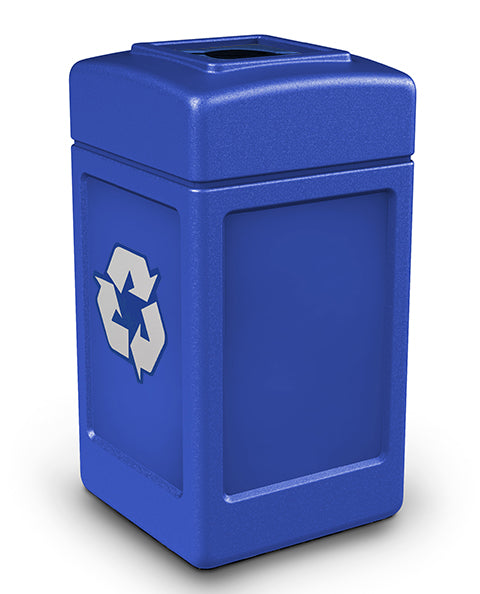 PolyTec™ Recycling Bin, 42 Gallon Square GA746304