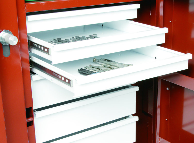 JOBOX Rolling Work Bench - 2 Drawers, 2 Shelves, 4" Casters 675990