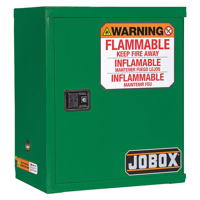 JOBOX 1-853670 30 Gallon Heavy-Duty Safety Cabinet (Green)