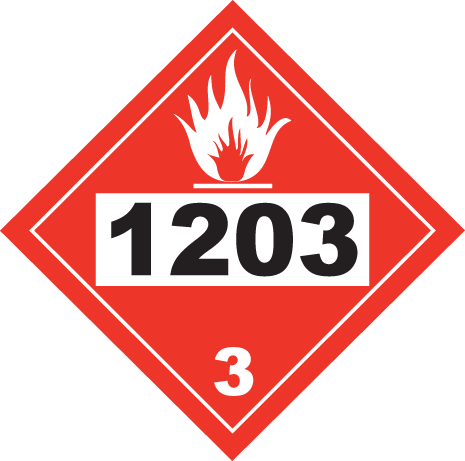 1203 TMD placard (STICKER CLASS 3UN)