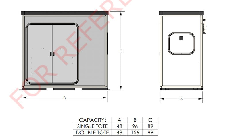 TOTE CABINET UREE