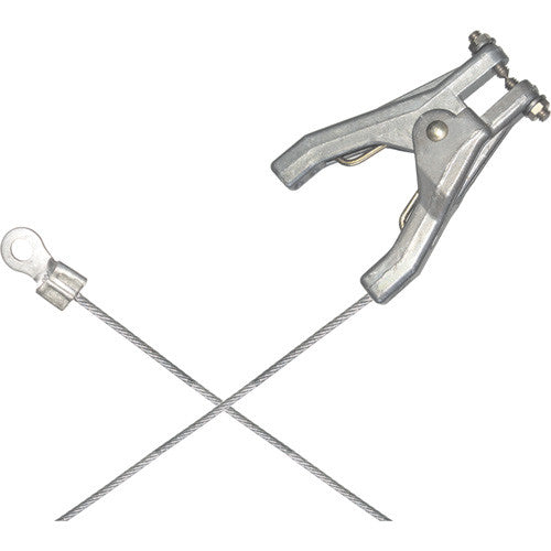 Heavy Duty Work & Ground Cable Assemblies - Clamps & Termination w/ 1/4" End Terminal