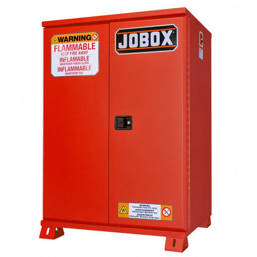 JOBOX 1-856610 45 Gallon Heavy-Duty Safety Cabinet (Red)